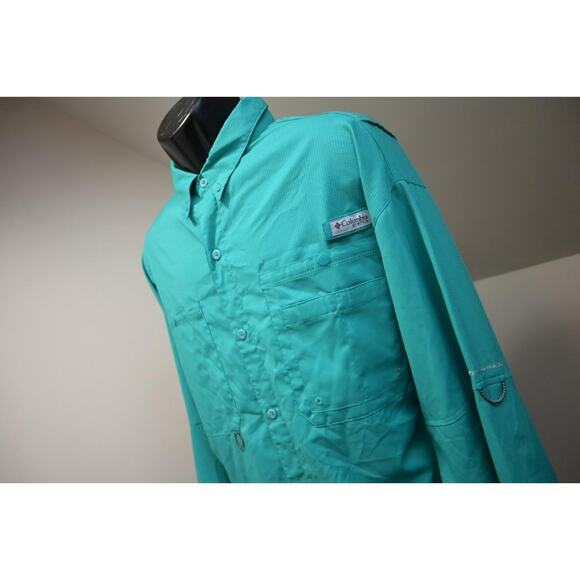 Columbia PFG Omni-Shade Vented Fishing Shirt Long Sleeve Camp Mens 2XL XXL - Picture 1 of 11